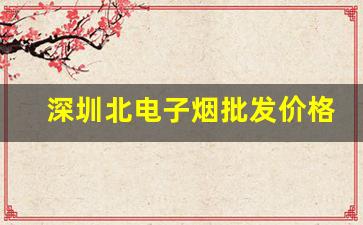 深圳北电子烟批发价格分析与建议