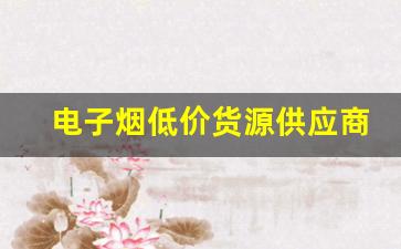 电子烟低价货源供应商有哪些？教你选择靠谱商家