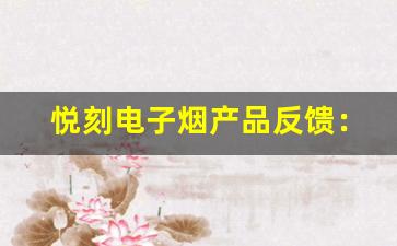 悦刻电子烟产品反馈：从用户角度看它的表现