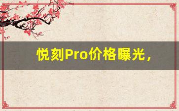 悦刻Pro价格曝光，是否符合你的预算？