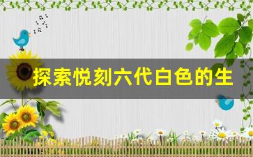 探索悦刻六代白色的生产国